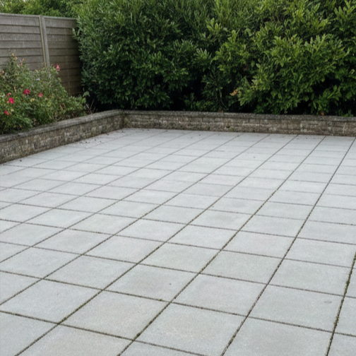 Terrasse après nettoyage haute pression