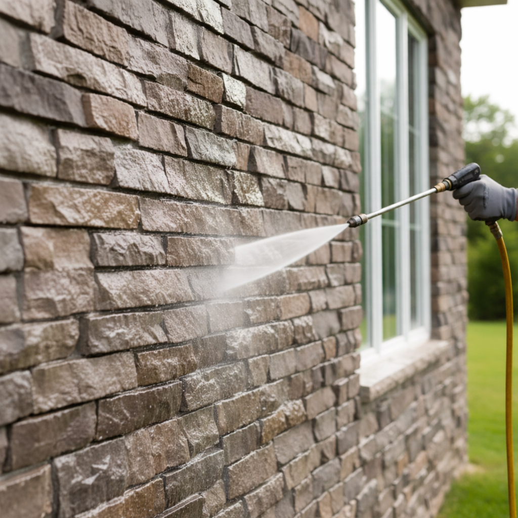 Nettoyage de facade haute pression à Strasbourg