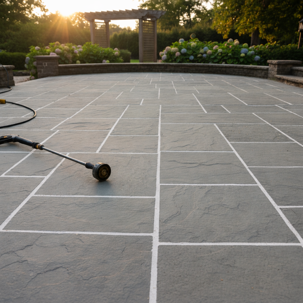 Nettoyage haute pression de terrasse à Strasbourg